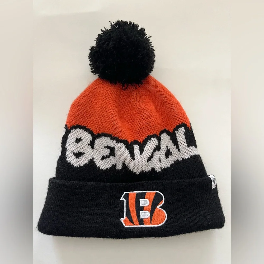 47 Brand NFL Cincinnati Bengals Football Youth Beanie/Hat NWT